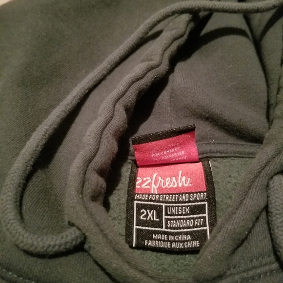 Unisex Fresh Hoodie 2xl in Forest Green - Picture 4 of 4